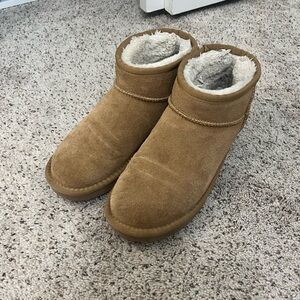Cozy Tan Suede Ankle Boots